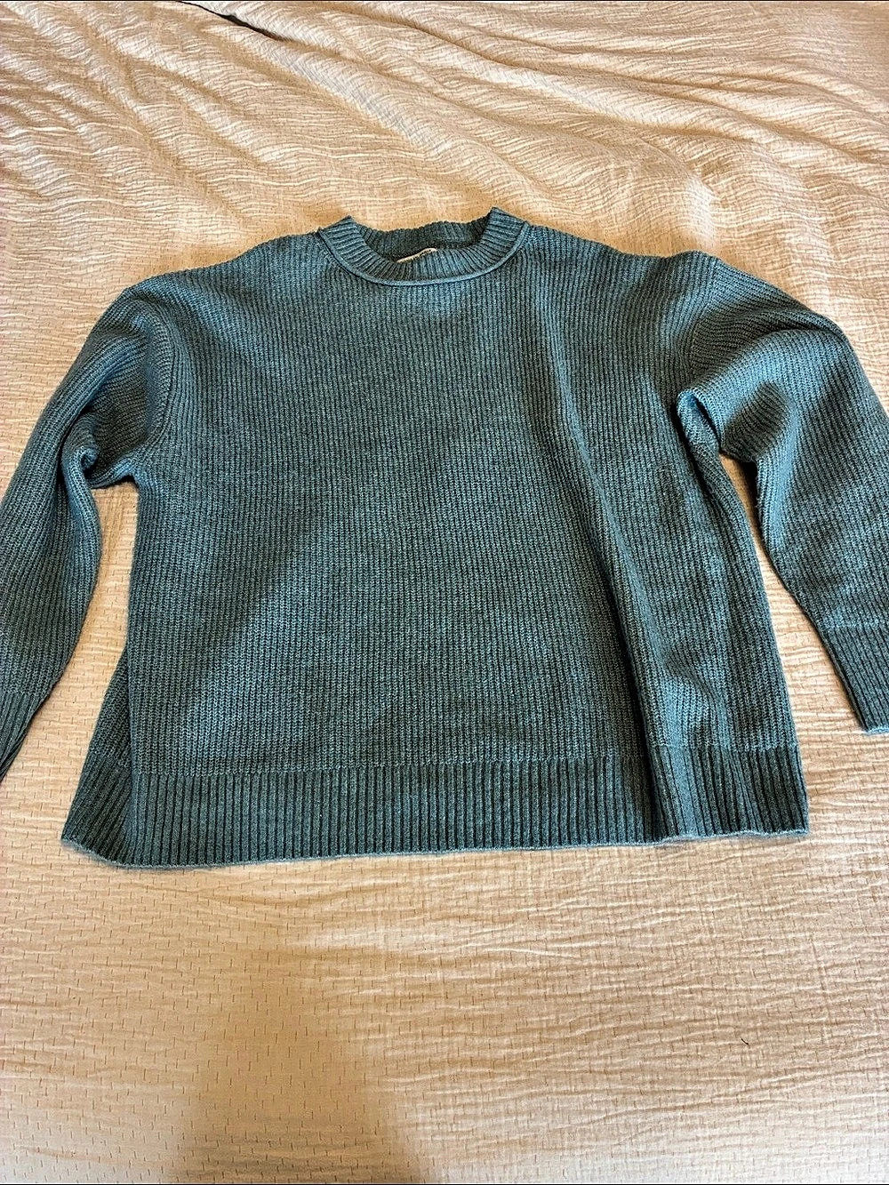 American Eagle Crewneck Knit Sweater Blue Large